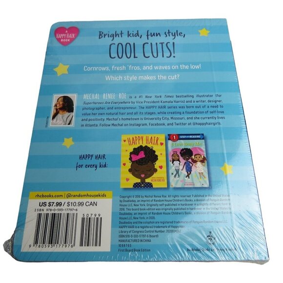 Cool Cuts by Mechal Renee Roe 2016 Board Book NEW - Picture 2 of 3